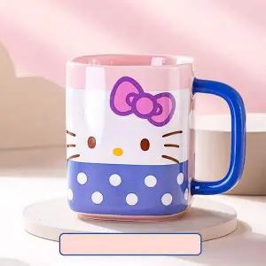 [알티피아]WL 산리오 헬로키티 투톤 사각 머그컵 400ml