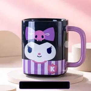 [에이치플러스몰]WL 산리오 쿠로미 투톤 사각 머그컵 400ml