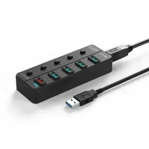 확장 5포트 개별전원 A타입 USB허브 10기가 퀵차지