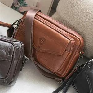 [셀러허브][라일리] Rly 가죽 가방 패션 메신저백 남자 쇼퍼백 라이트브라운 (S9547971)