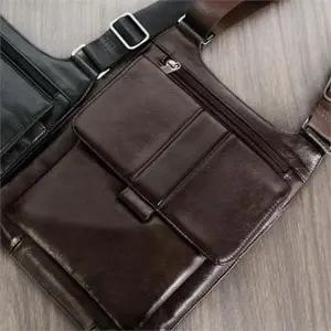 [셀러허브][라일리] Rly 남자 정장 바디백 가방 캐주얼 가죽 메신저백 브라운 (S9548179)