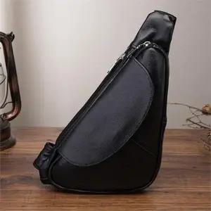 [셀러허브][라일리] Rly 고급 남성 가죽 슬링백 가방 여행 크로스 미니 바디백 (S9547901)