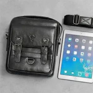 [셀러허브][라일리] Rly 소가죽 크로스백 캐주얼 학생 직장인 남자 데일리 (S9550492)