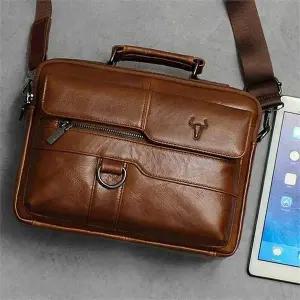 [셀러허브][라일리] Rly 남자 소가죽 크로스백 데일리 가방 직장인 학생 (S9550491)