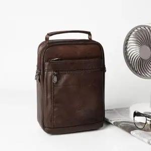 [셀러허브][라일리] Rly 남성 고급 리얼소가죽 빈티지 포켓 크로스 슬링백 (S9550817)