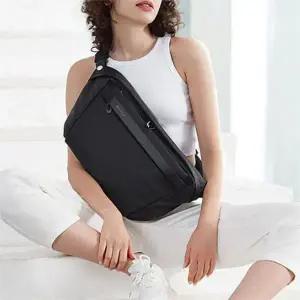 [셀러허브][라일리] Rly 슬링백 힙색 블랙 가방 데일리 패션 웨이스트백 (S9551627)