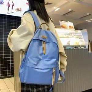 [셀러허브][라일리] Rly 쿨샵 여성 심플디자인 백팩 캔버스 가벼운 학생백팩 (S9558522)