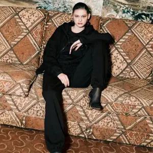 크롭 스트링 후드집업+팬츠