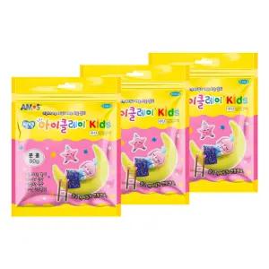 아모스 아이클레이 KIDS 80g 파우치 분홍 3개