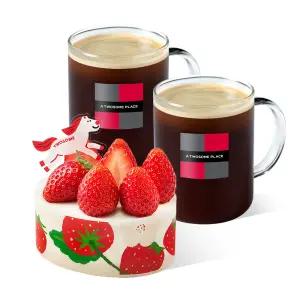 [투썸] 생딸기듬뿍우유생크림(쁘띠)+아메리카노R 2잔