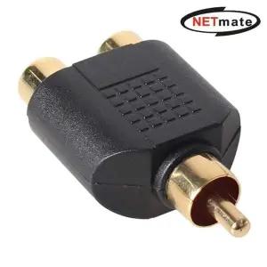 강원전자 넷메이트 RCA M 2RCA F Y형 젠더