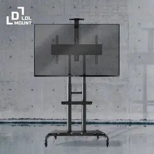 엘마운트 80 인치 TV 이동형 스탠드 거실 벽 걸이 거치 거치대