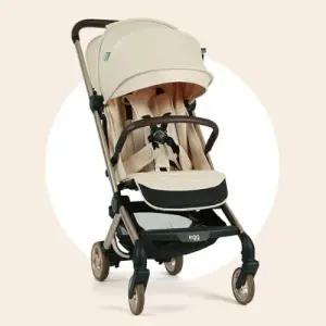 [롯데백화점]에그 에그 스카이2 유모차 레더렛 샌드스톤 (레인커버,트래블백,쿨라이너 증정)