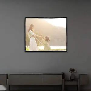 휴대용 스크린 이동형 프로젝터 스크린 120x90cm 차박빔스크린