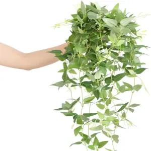 링의 순간 인조 클레마티스가 부시를 매달고 4개의 필러 덩굴로 웨딩 부케/백드롭/아치 및 홈 데코레이션을