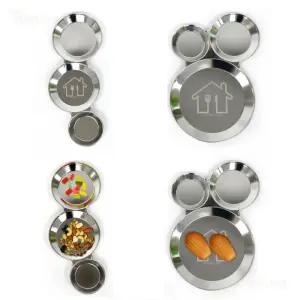 1호 안주 캠핑 유치원 유아간식 반찬그릇 3구 스텐 어린이집 27종 분할 간식 스텐간식