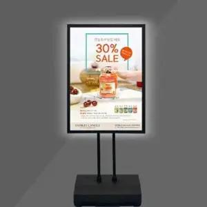 스탠드 안내판 라이트 A1 포스터 패널 배너 광고판 WFLNW9G