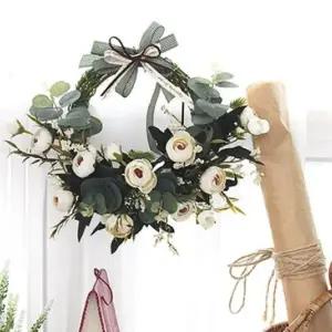 로맨틱 장미꽃 메리로즈 리스 핸드메이드 월장식 데코