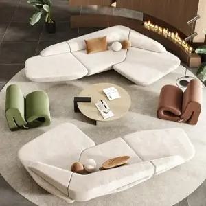 럭셔리 사선 4인쇼파