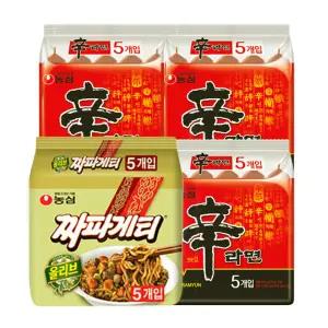 농심 신라면 15개+짜파게티 5개