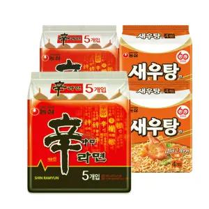농심 신라면 10개 + 새우탕면 8개