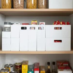 적층형 수납 바구니 층층이 직사각 정리함 팬트리 바스켓