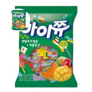 크라운 마이쮸 캔털루프멜론 애플망고 284g 다과 탕비