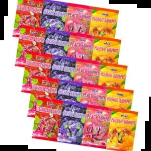 포도젤리 오키오젤리4종 딸기+포도+피치+망고(5개씩)