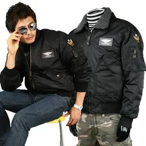 겨울 항공점퍼 미군 항공잠바 MA-1 패딩점퍼 남성 블루종 방한복 작업복 방한 솜 방수 방풍 남자 빅사이즈