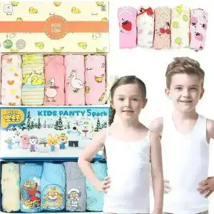 TRY 어린이 삼각 팬티 5매입 순면 런닝 주니어 속옷 드로즈 사각 속바지 어린이