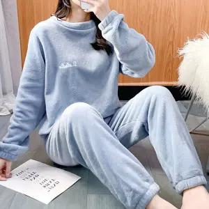 쉬블림로브 (상의+하의) 여성 극세사 패턴 수면잠옷 GWD0020