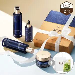 닥터지 블랙 스네일 프레스티지 4종 풀 기초 세트(토너 150ml, 에멀전 150ml, 앰플 50ml, 크림 50ml) + 레드 블레미쉬 쿨 수딩 마스크 1매 + 쇼핑백