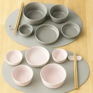 예작마루 그릇세트 14p 밥그릇 그릇 식기 본차이나 홈세트