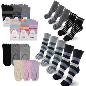 제이케이 남성 여성 순면 링글 발가락 양말 덧신 단목 장목 5켤레