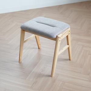 보니 패브릭 원목스툴/화장대의자/보조스툴