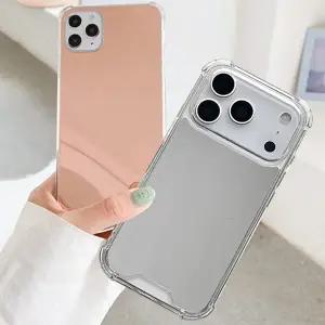 아이폰17 16 15 14 13 12 11 미니 플러스 프로 맥스 에어 e 미러 거울 젤리 핸드폰 케이스