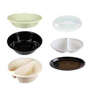 고강도 중화면용기 210파이 소 중 대 2칸 중국집 다회용접시  일회용용기 배달 포장 중식 사출