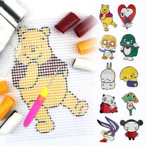 캐릭터 스킬 자수 도안 바늘 실 세트 취미 만들기 DIY 겨울 실내 어린이 태교 어르신 집중력 놀이