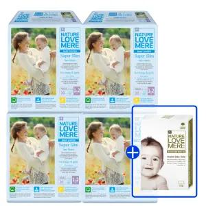 [4팩] 네이쳐러브메레 슈퍼슬림 밴드기저귀 모음전+[GIFT]아기 세안비누 오리지널향 1개