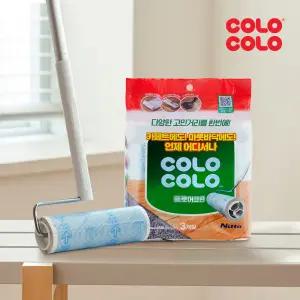 고로고로 마루용 돌돌이 밀대 테이프 클리너 본체 세트+리필 3입X1개