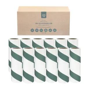 아임 돌돌이 테이프클리너 리필 90회x12개 사선 먼지제거 테이프 롤크리너 찍찍이