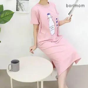 [보리보리/보리맘]밀크 숨김 수유구 수유 원피스 수유복 홈웨어 잠옷  TA312