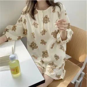 [보리보리/보리맘]테디 반팔 세트 반바지 잠옷 여름 파자마JJ120