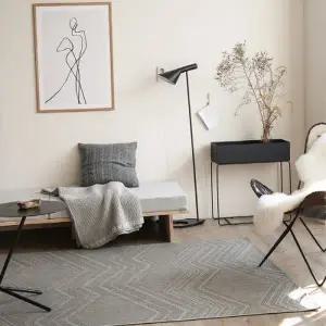 [텐바이텐]벨기에 사이잘룩러그 수입카페트 거실러그(지그재그 그레이200x290)