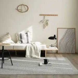 [텐바이텐]벨기에 거실카페트 수입카페트 사이잘룩러그(실버그레이160x240)