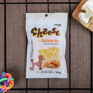 [더독] 치킨치즈 슬라이스 100g
