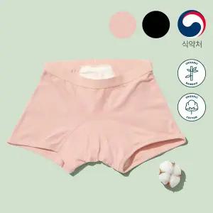 [싸이클린]사각생리팬티 박서 식약처허가 유기농면 입는오버나이트 초경 초등학생 팬티생리대