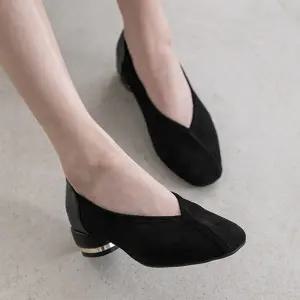 [분홍코끼리] (무중력깔창) 마이스킨 몰드창 스판 펌프스(4cm)