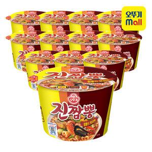 [본사직영][1BOX] 오뚜기 진짬뽕 큰컵 115g, 12개