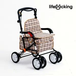 노인 보행보조기 어르신 성인용 보행기 실버카 할머니 유모차 플리에